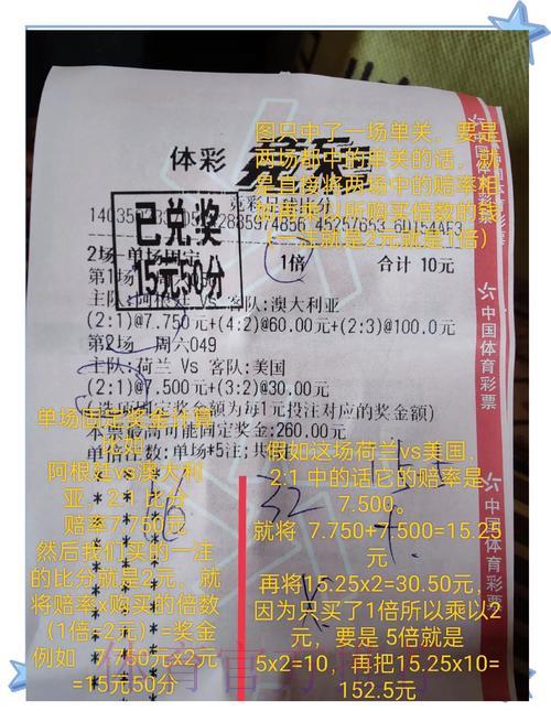 世界杯竞猜奖金全攻略:计算方法详细说明与案例解析 世界杯竞猜奖金全攻略:计算方法详细说明与案例解析